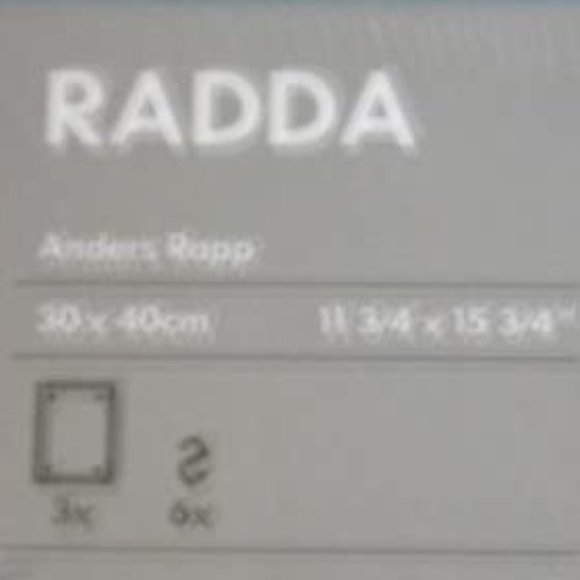 IKEA RADDA Hanging Floral Picture Trio - Picture 3 of 8